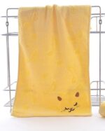 Bamboo Fiber Kitten Face Bath Towels - Image 8