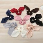 Bowknot Hair Tie Creative Metal Buckle Hair Rope Fabric Hair Accessories