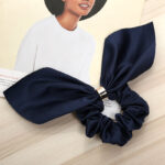 Bowknot Hair Tie Creative Metal Buckle Hair Rope Fabric Hair Accessories - Image 3