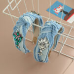 Brushed Denim Headband Hair Accessories - Image 5