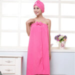 Microfiber Tube Top Bow To Wear Bath Towels - Image 7