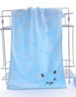 Bamboo Fiber Kitten Face Bath Towels - Image 6
