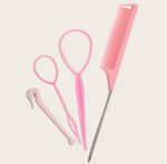 Hair Braiding Tools Comb Set Hairdressing Tress Device Hair Puller Pin Four-piece Set Household Modeling Tail Comb New - Image 10