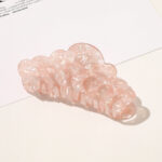 Small  Marble Ponytail Hair Card Acrylic Plate Hair Clip Hair Accessories - Image 3