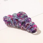 Small  Marble Ponytail Hair Card Acrylic Plate Hair Clip Hair Accessories - Image 5