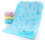 Bamboo Fiber Kitten Face Bath Towels - Image 2