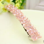 Four Rows Of Crystal Hair Clips, Spring Clips - Image 3