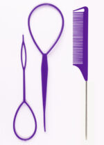 Hair Braiding Tools Comb Set Hairdressing Tress Device Hair Puller Pin Four-piece Set Household Modeling Tail Comb New - Image 6