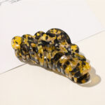 Small  Marble Ponytail Hair Card Acrylic Plate Hair Clip Hair Accessories - Image 4
