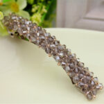Four Rows Of Crystal Hair Clips, Spring Clips - Image 4
