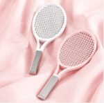 Hair Comb Tennis Racket Fluffy Combs High Skull Top Hair Artifact Airbag Cushion Massage Comb Barber Tools Hair Detangler Hairbrush For Thick Hair Self Cleaning Curly Hair Brush For Curly Hair - Image 2