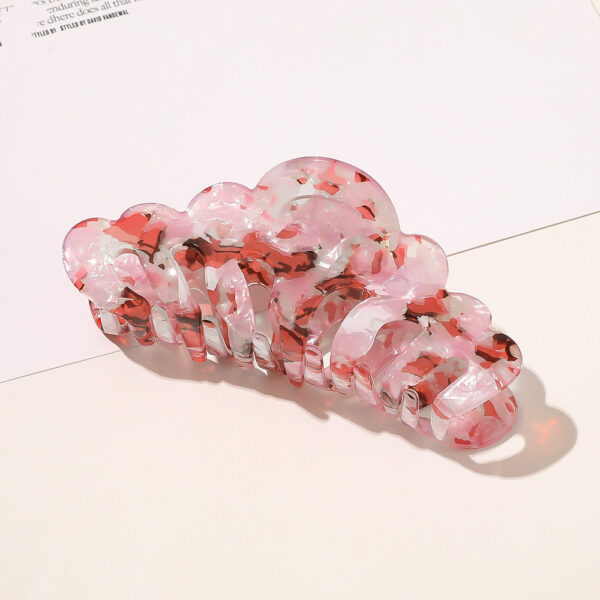 Small  Marble Ponytail Hair Card Acrylic Plate Hair Clip Hair Accessories